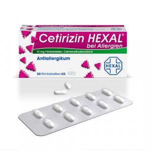 CETIRIZIN HEXAL Filmtabletten bei Allergien