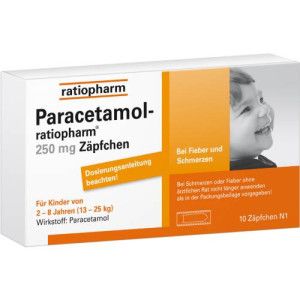 PARACETAMOL-ratiopharm 250 mg Zäpfchen