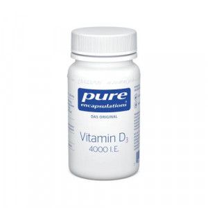 PURE ENCAPSULATIONS Vitamin D3 4000 I.E. Kapseln