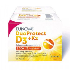 EUNOVA DuoProtect D3+K2 2000 I.E./80 μg Kaps.Kombi